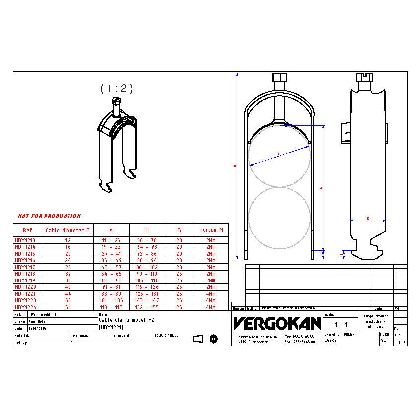 COMMERCIAL Y-klem H2